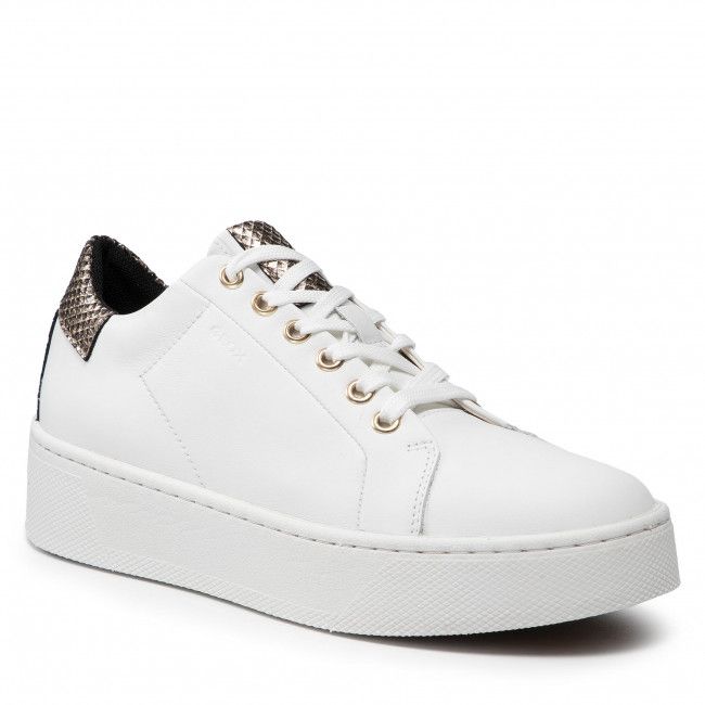Sneakers GEOX - D Skyely C D16QXC 085MA C1327 White/Lt Gold