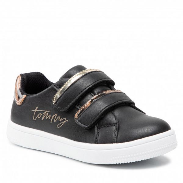 Sneakers Tommy Hilfiger - Low Cut Velcro Sneaker T1A4-31156-1242 S Black/Platinum X208 Sneakers Tommy Hilfiger - Low Cut Velcro Sneaker T1A4-31156-1242 S Black/Platinum X208