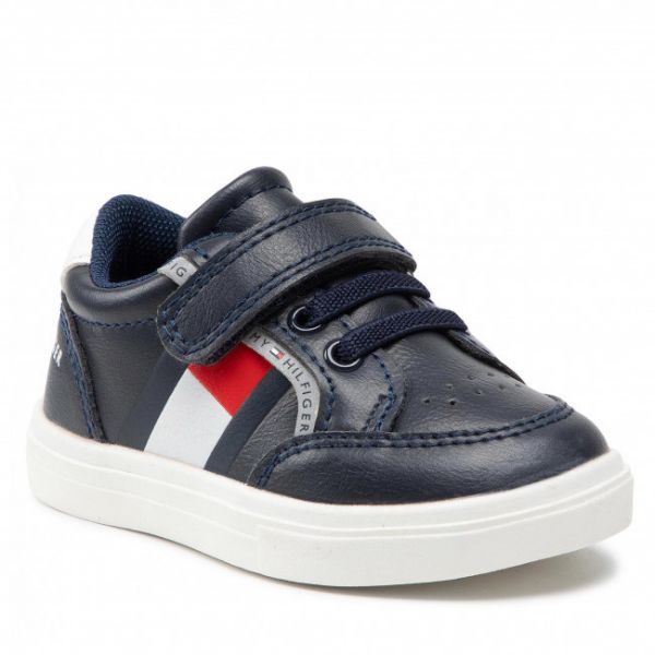 Sneakers TOMMY HILFIGER - Low Cut Lace T1B4-32038-0754Y004 Blue/White/Red Y004 Sneakers TOMMY HILFIGER - Low Cut Lace T1B4-32038-0754Y004 Blue/White/Red Y004