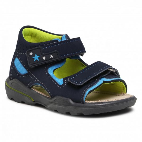 Sandali Ricosta - Pepino by Ricosta Manto 73 3223900/183 Nautic/Sky/Neongelb Sandali Ricosta - Pepino by Ricosta Manto 73 3223900/183 Nautic/Sky/Neongelb