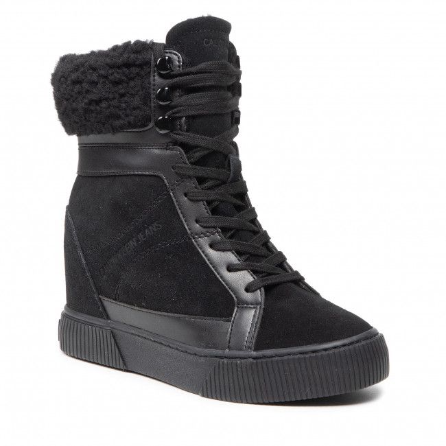 Tronchetti CALVIN KLEIN JEANS - Hidden Wedge Sneaker Warm YW0YW00439 Triple Black BLK