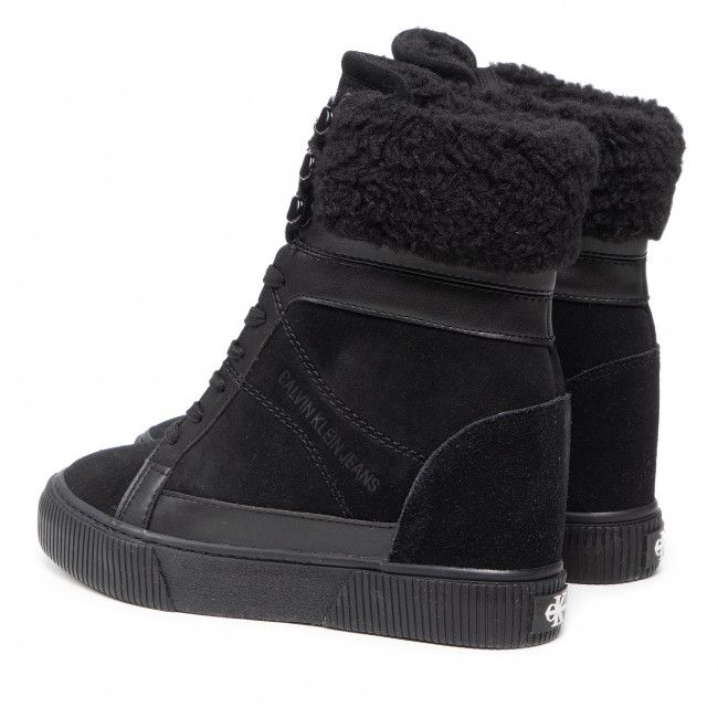 Tronchetti CALVIN KLEIN JEANS - Hidden Wedge Sneaker Warm YW0YW00439 Triple Black BLK