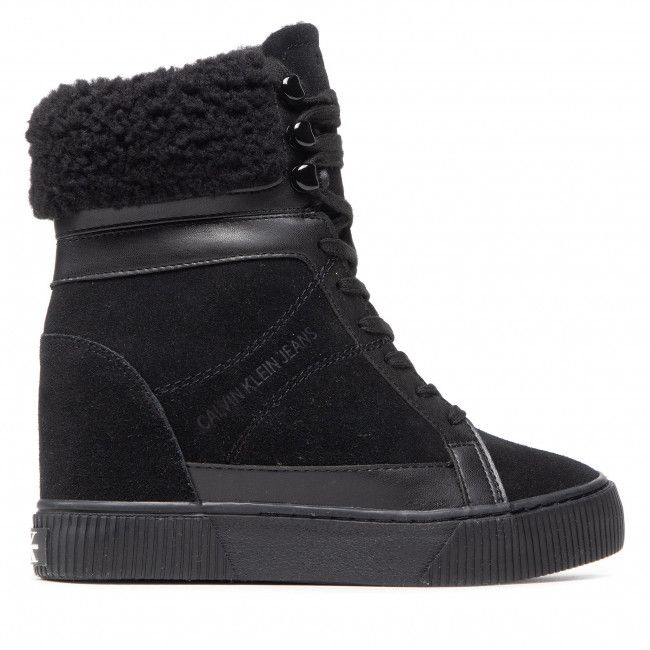 Tronchetti CALVIN KLEIN JEANS - Hidden Wedge Sneaker Warm YW0YW00439 Triple Black BLK