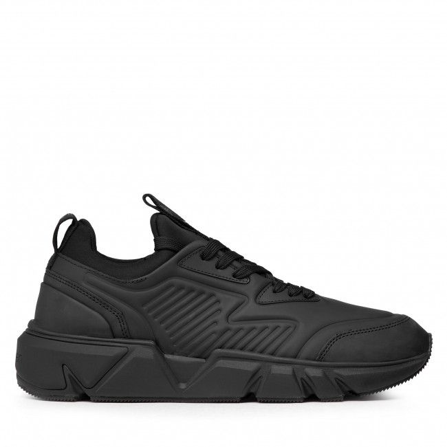 Sneakers Calvin Klein - Low Lace Up Lth HM0HM00317 Triple Black 0GJ