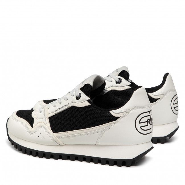 Sneakers EMPORIO ARMANI - X4X557 XM998 N645 Off Wht/Off Wht/Blk