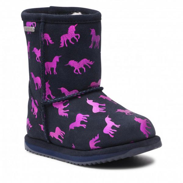 Scarpe EMU Australia - Rainbow Unicorn Brumby K12373 Midnight Scarpe EMU Australia - Rainbow Unicorn Brumby K12373 Midnight