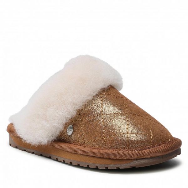 Pantofole EMU Australia - Jolie Metallic Quilt Kids K12621 Chestnut Pantofole EMU Australia - Jolie Metallic Quilt Kids K12621 Chestnut
