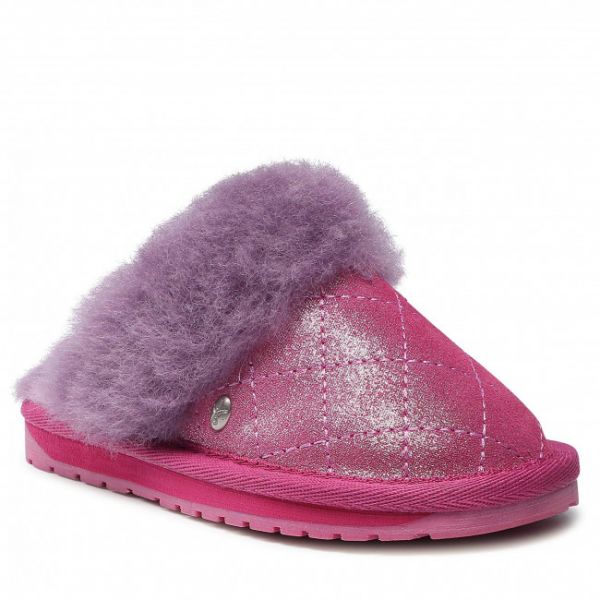 Pantofole EMU AUSTRALIA - Jolie Metallic Quilt Kids K12621 Deep Pink Pantofole EMU AUSTRALIA - Jolie Metallic Quilt Kids K12621 Deep Pink