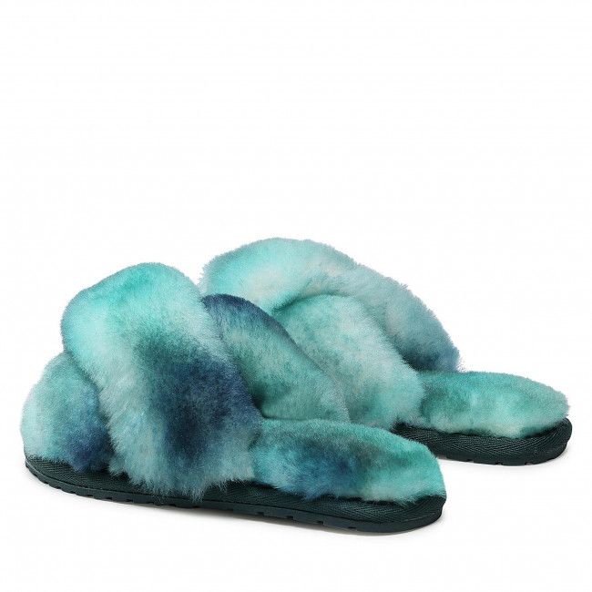 Pantofole EMU AUSTRALIA - Mayberry Tie Dye Teens T12630 Green Sea/Mer Verte