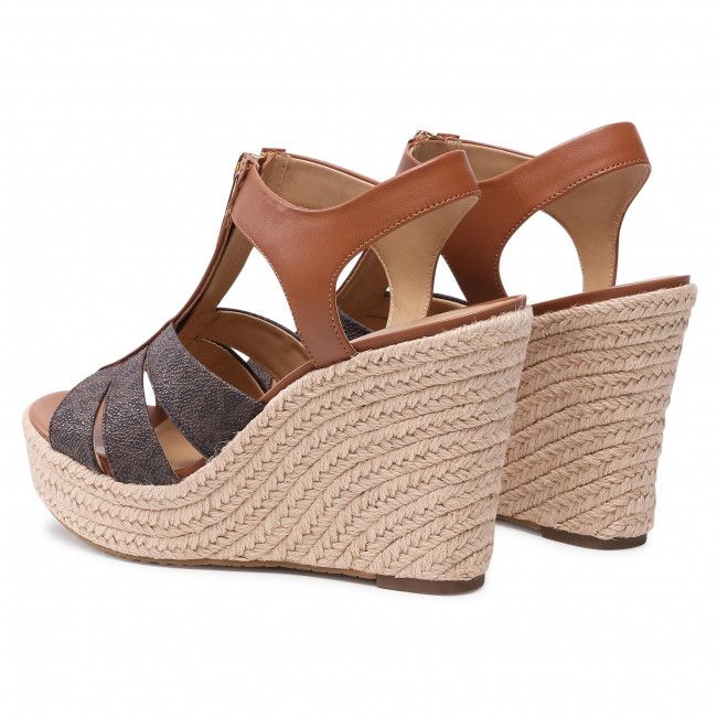 Espadrillas MICHAEL MICHAEL KORS - Berkley Wedge 40S1BRMS1B Brn/Acorn