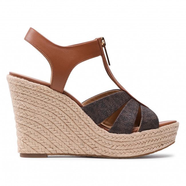 Espadrillas MICHAEL MICHAEL KORS - Berkley Wedge 40S1BRMS1B Brn/Acorn