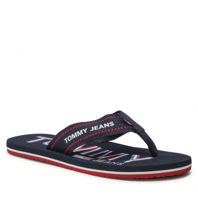 Infradito Tommy Jeans - Printed Beach Sandal EM0EM00728 Rwb 0GZ