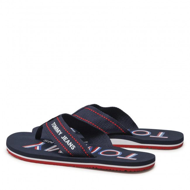 Infradito Tommy Jeans - Printed Beach Sandal EM0EM00728 Rwb 0GZ