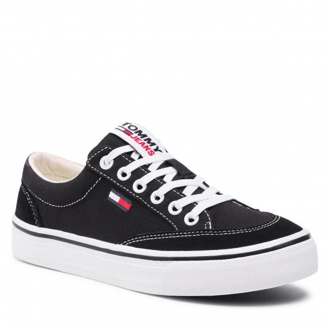 Scarpe sportive TOMMY JEANS - Low Cut Sneaker EN0EN01420 Black BDS