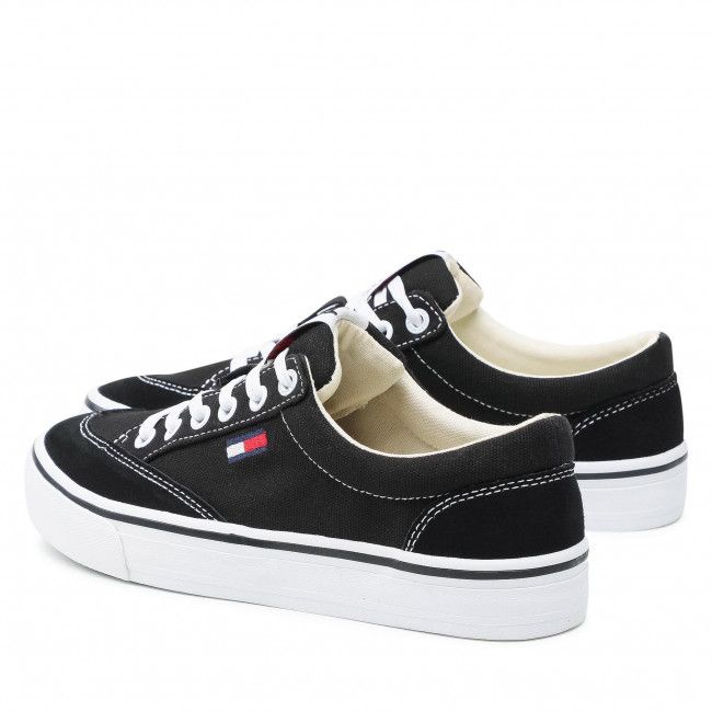 Scarpe sportive TOMMY JEANS - Low Cut Sneaker EN0EN01420 Black BDS