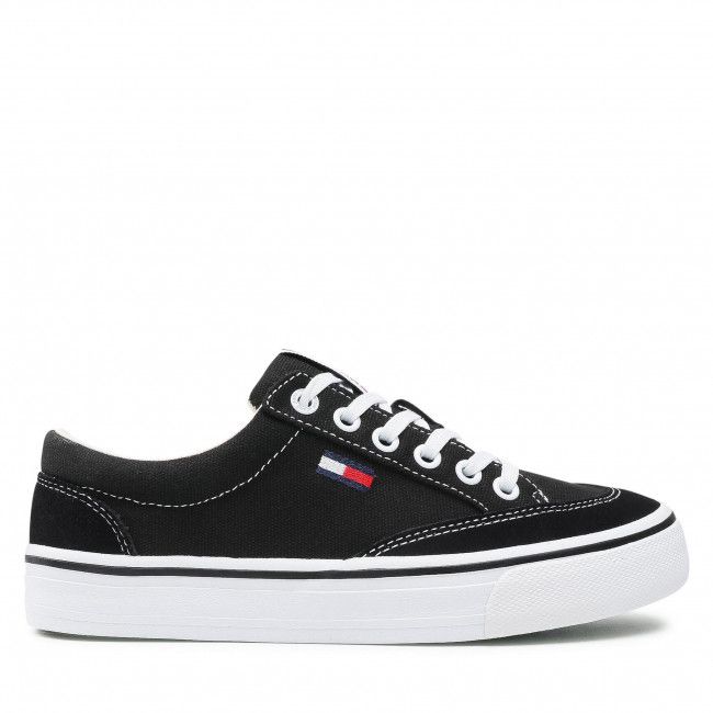 Scarpe sportive TOMMY JEANS - Low Cut Sneaker EN0EN01420 Black BDS