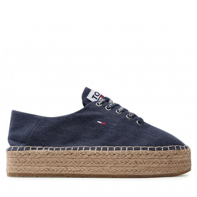 Espadrillas TOMMY JEANS - Essential Flatform Espadrille EN0EN01434 Twilight Navy C87