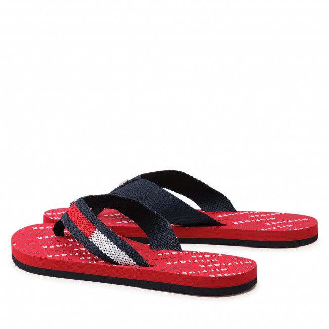 Infradito TOMMY HILFIGER - Th Slide Flag Flip Flop FW0FW05820 Rwb 0GZ