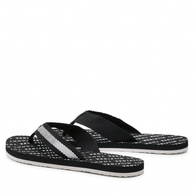 Infradito TOMMY HILFIGER - Th Slide Flag Flip Flop FW0FW05820 Black BDS