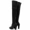 Stivali sopra il ginocchio R.POLAŃSKI - 1258 Czarny Zamsz