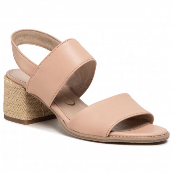 Espadrillas RYŁKO - 4RFP2_V Różowy/Beżowy 4NY