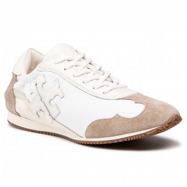Sneakers TORY BURCH - Sneaker 75098 White/New Ivory/Cerbiatto 100