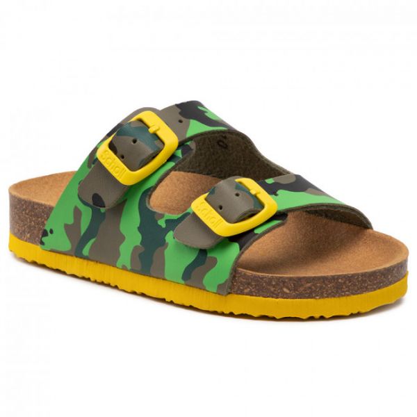 Ciabatte Scholl - Air Bag Kid F29642 1602 270 Green/Yellow Ciabatte Scholl - Air Bag Kid F29642 1602 270 Green/Yellow