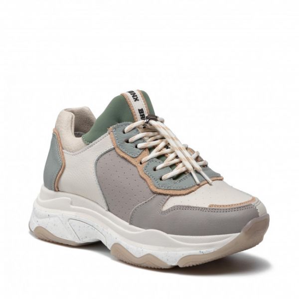 Sneakers BRONX - 66412-Ca O.White/Sage Green/Grey 3559