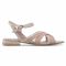 Sandali SAGAN - 4529 Cipra Welur Beżowy Lakier