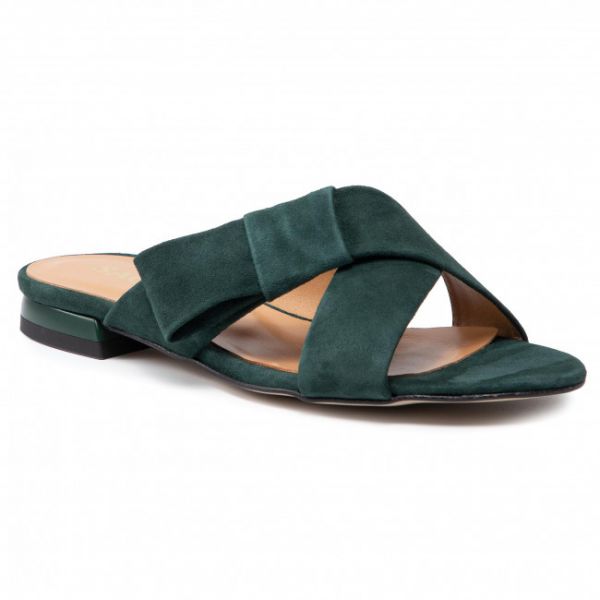 Ciabatte SAGAN - 4564 Zielony Welur