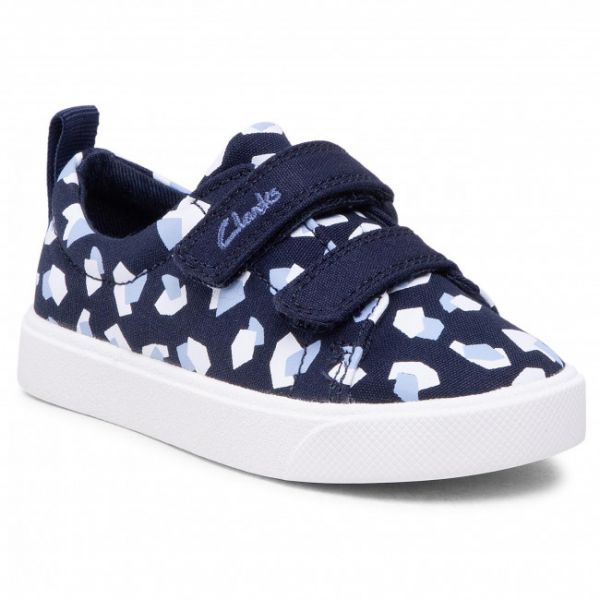 Scarpe sportive CLARKS - City Bright T 261490947 Navy Print Scarpe sportive CLARKS - City Bright T 261490947 Navy Print