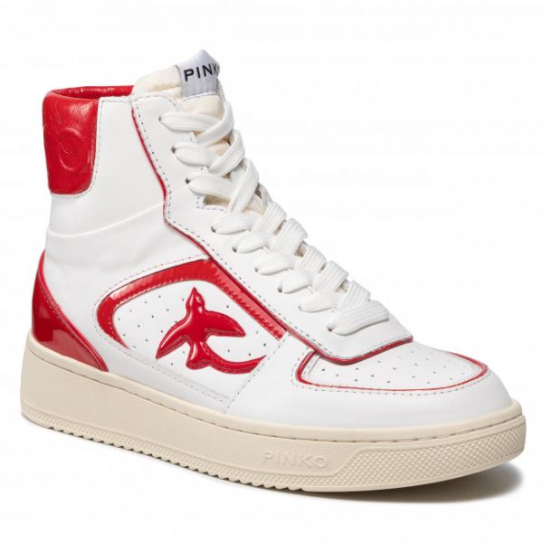 Sneakers PINKO - Harlow Basket High AI 21-22 BLKS1 1H20YR Y7L9 Bianco/Ros ZR2