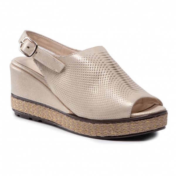Espadrillas BADURA - B4072-69 Złoty