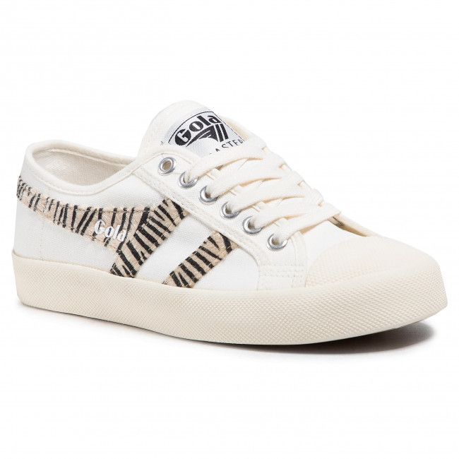 Scarpe da ginnastica GOLA - Coaster Safari CLB003 Off White/Zebra