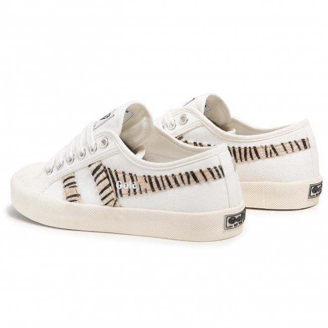 Scarpe da ginnastica GOLA - Coaster Safari CLB003 Off White/Zebra