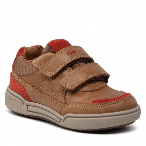 Sneakers GEOX - J Poseido B. C J16BCC 0CLFU C6N7V M Cognac/Red