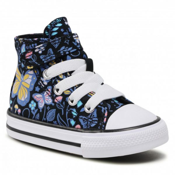 Scarpe da ginnastica CONVERSE - Ctas 1V Hi 770712C Black/Bleached Cya Scarpe da ginnastica CONVERSE - Ctas 1V Hi 770712C Black/Bleached Cya