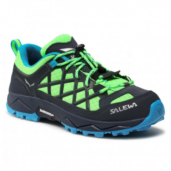 Scarpe da trekking SALEWA - Jr Wildfire 64007-5810 Fluo Green/Blue Danube 5810 Scarpe da trekking SALEWA - Jr Wildfire 64007-5810 Fluo Green/Blue Danube 5810