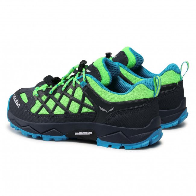 Scarpe da trekking SALEWA - Jr Wildfire 64007-5810 Fluo Green/Blue Danube 5810