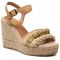 Espadrillas KANNA - 21KV21056 Rafia Natural/Camel