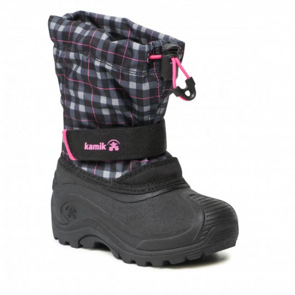 Stivali da neve Kamik - Finley NF8251 Black Pink Stivali da neve Kamik - Finley NF8251 Black Pink