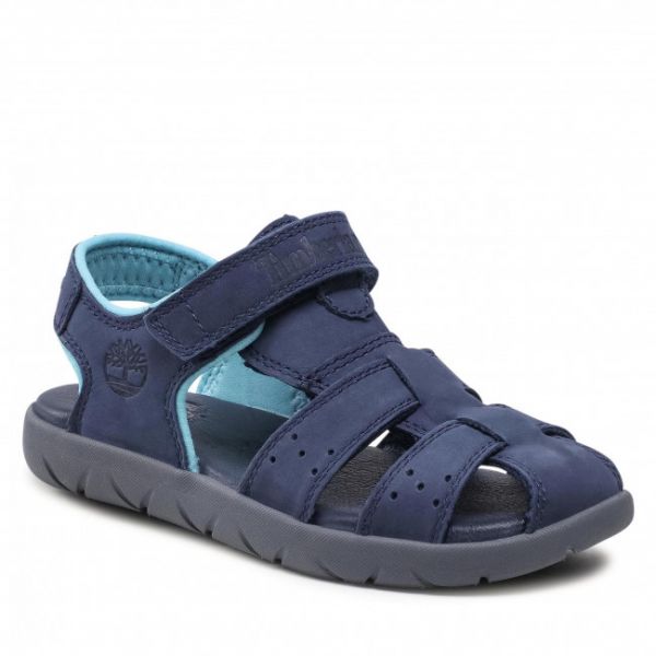 Sandali Timberland - Nubble Leather Fisherman TB0A42AS019 Navy Nubuck Sandali Timberland - Nubble Leather Fisherman TB0A42AS019 Navy Nubuck