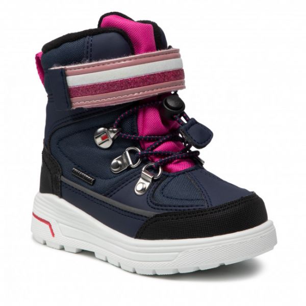 Stivali da neve Tommy Hilfiger - Technical Bootie T1A5-32031-0279A082 Blue/Fuchsia A082 Stivali da neve Tommy Hilfiger - Technical Bootie T1A5-32031-0279A082 Blue/Fuchsia A082