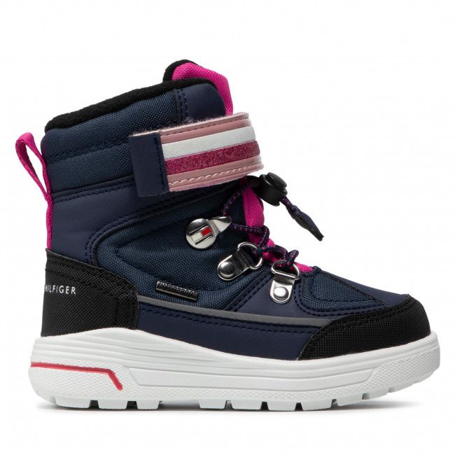 Stivali da neve Tommy Hilfiger - Technical Bootie T1A5-32031-0279A082 Blue/Fuchsia A082