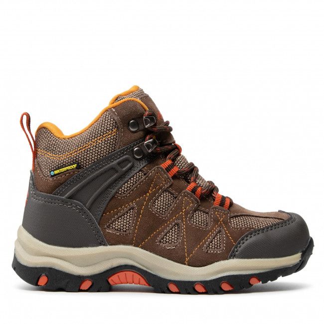 Scarpe da trekking Hi-Tec - Kaori Mid Wp Jr AVSAW18-HT-01-Q4 Brown/Dark Brown/Orange