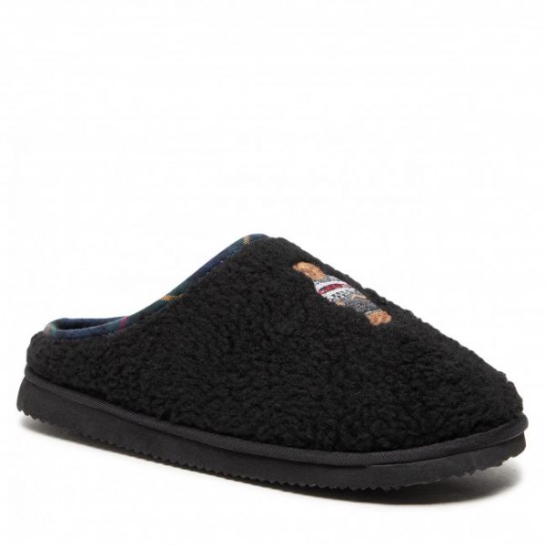 Pantofole POLO RALPH LAUREN - Charlotte Scuff Bear RF103286 Black