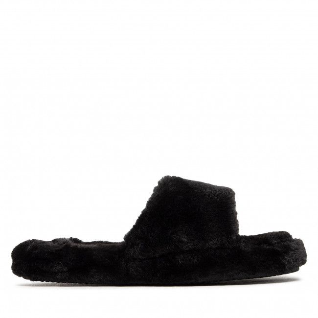 Pantofole POLO RALPH LAUREN - Fur Slide RF103304 Black/Fur Slide