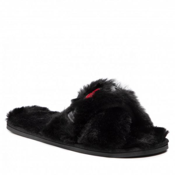 Pantofole KARL LAGERFELD - KL49005T Black Synth Fur