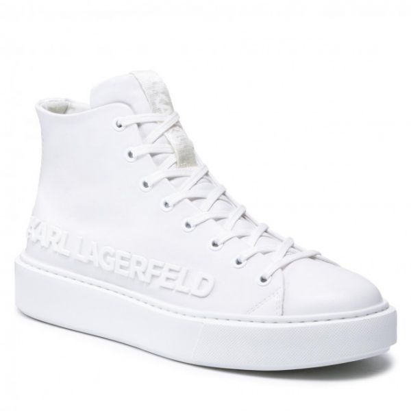 Sneakers KARL LAGERFELD - KL52255 01W White Lthr/Mone Sneakers KARL LAGERFELD - KL52255 01W White Lthr/Mone