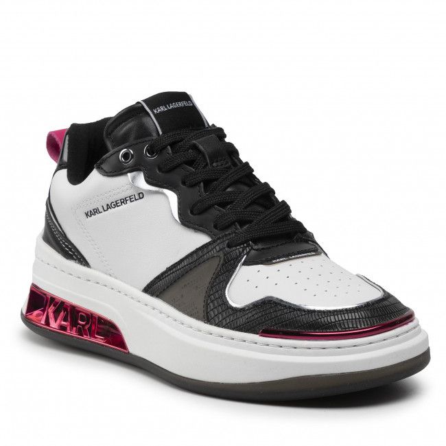Sneakers KARL LAGERFELD - KL62020 White Lthr/Black